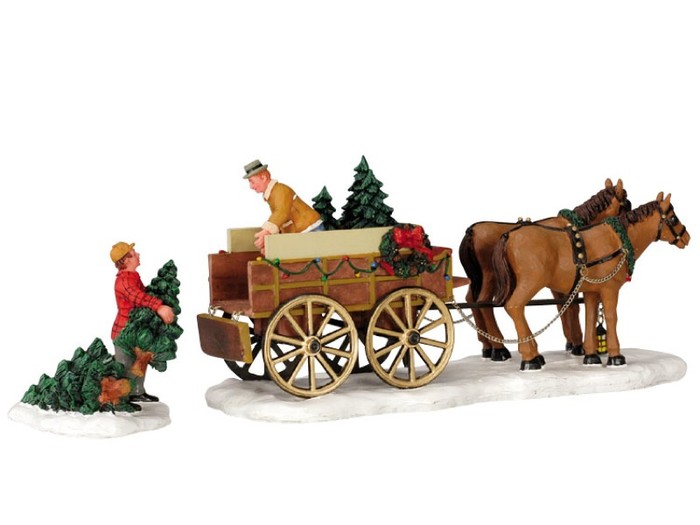 Afbeelding bij Lemax Christmas Tree Wagon